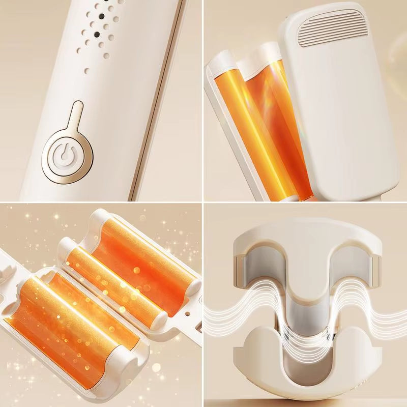 Waver Hair Crimper 4 Modes Adjustable Waver Hair Styling Tool 32Mm Ionic Curling Iron Wand Anti-Scald Deep Waver Hair Curler