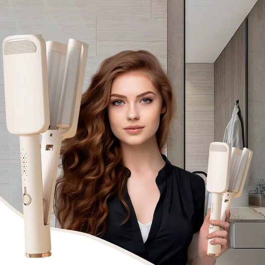Waver Hair Crimper 4 Modes Adjustable Waver Hair Styling Tool 32Mm Ionic Curling Iron Wand Anti-Scald Deep Waver Hair Curler